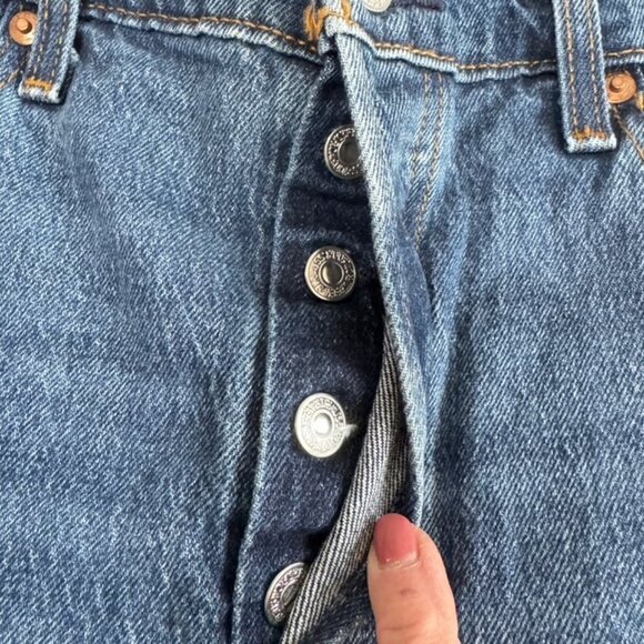 LEVI'S Wedgie Straight Button Fly Jeans - Picture 9 of 15